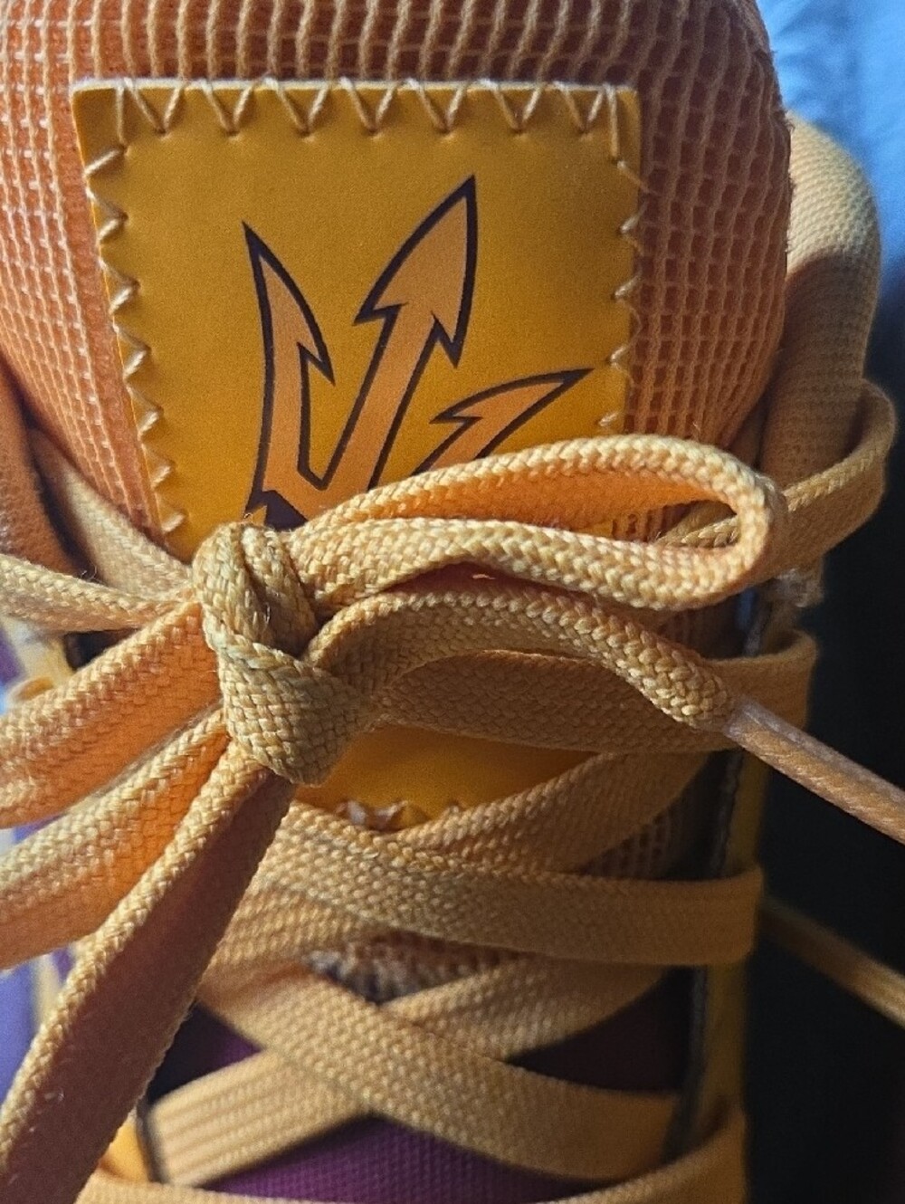 Adidas Crimson and Yellow Sun Devil Hoops Sneakers. Sz 10.5 - Picture 3 of 6